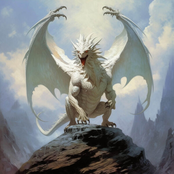 Adult White Dragon